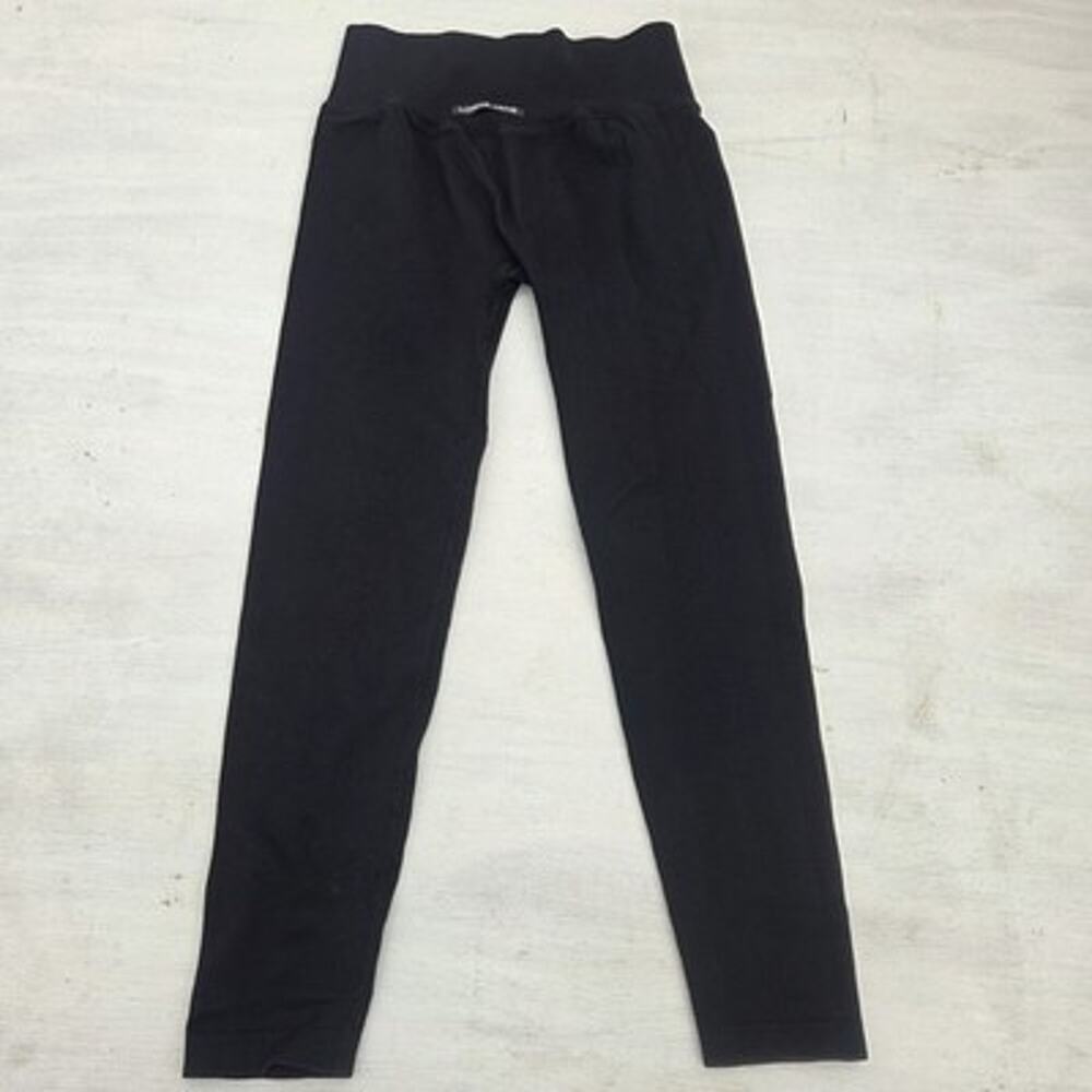 Lorna Jane Womens Leggings Size M Black Activewear Gym Yoga LJ Seamless